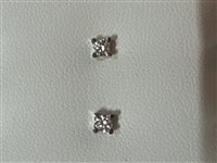 Earrings Artigianale Woman Punti Luce in White Gold Diamante OROR-91-253